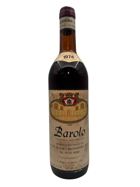 Barolo Alessandria 1974 vinflaske