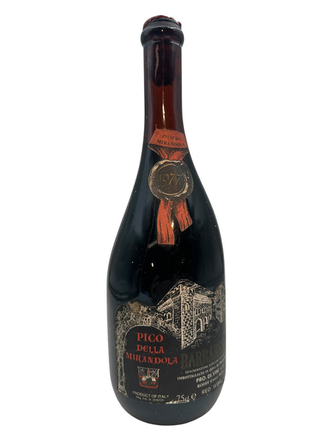 Flaske af Pico della Mirandola 1977 med etikette
