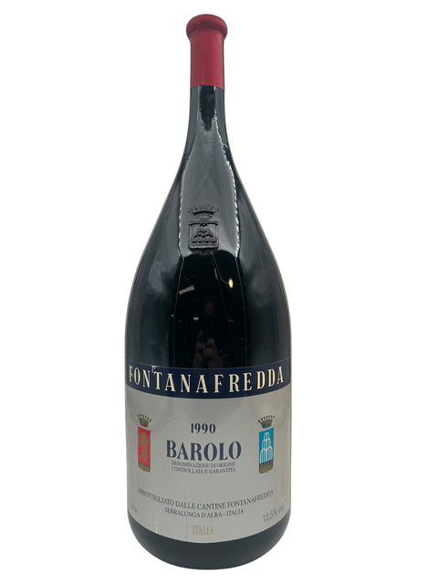 Barolo Fontanafredda 1990 rødvin flaske