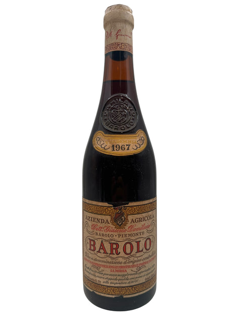 Etikette af Barolo Giacomo Pannunzio 1967 med detaljeret design