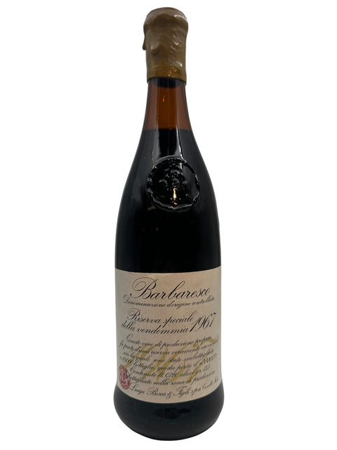 Flaske af Barbaresco Luigi Bosca 1967 italiensk rødvin