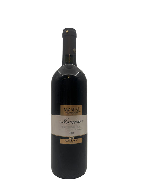 Flaske af Marzemino Mastri Vernacoli 2010 rødvin
