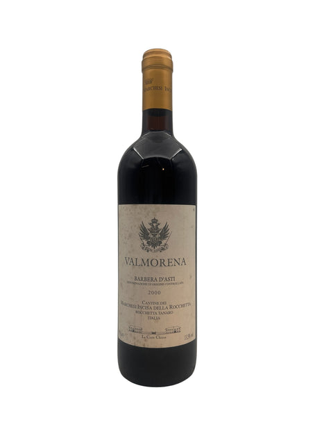Flaske af Valmorena Barbera d'Asti rødvin 2000 fra Cantine dei Marchesi Incisa