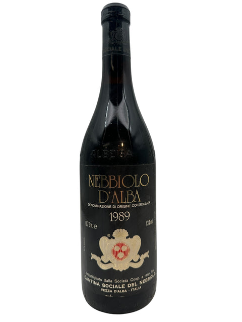 Flaske Nebbiolo D'Alba 1989 rødvin