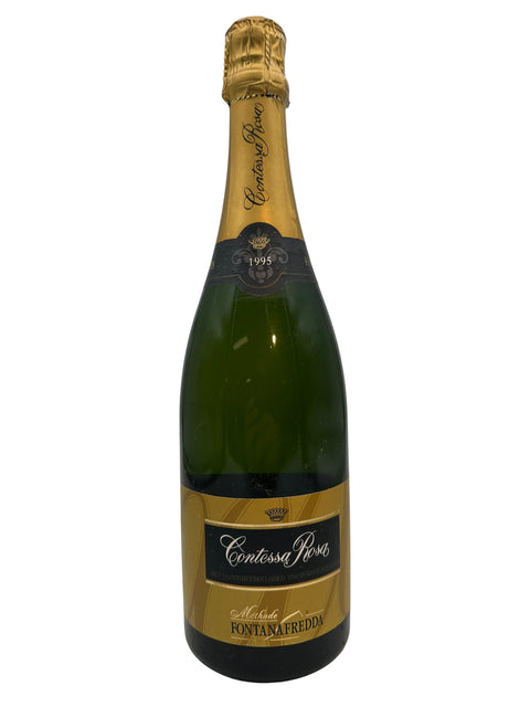 Flaske af Contessa Rosa Fontanafredda 1995 mousserende vin