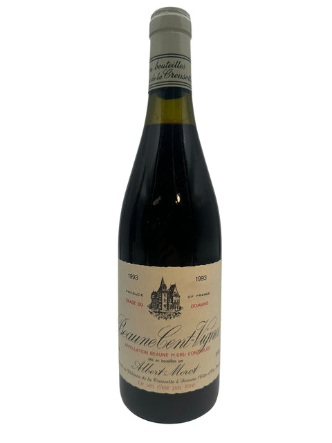 Flaske af Beaune Cent-Vignes Albert Morot 1993 vintage rødvin