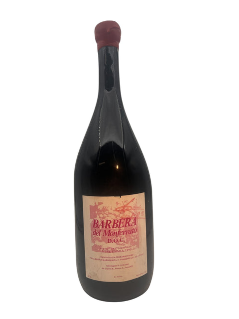 Barbera del Monferrato 1990 flaske