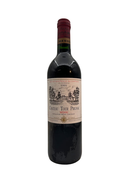 Flaske af Chateau Tour Prignac 1991 rødvin fra Médoc