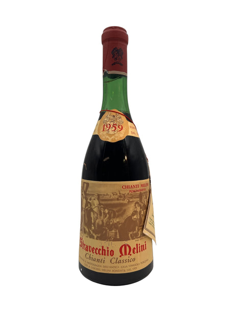Flaske af Stravecchio Melini Chianti Classico 1959