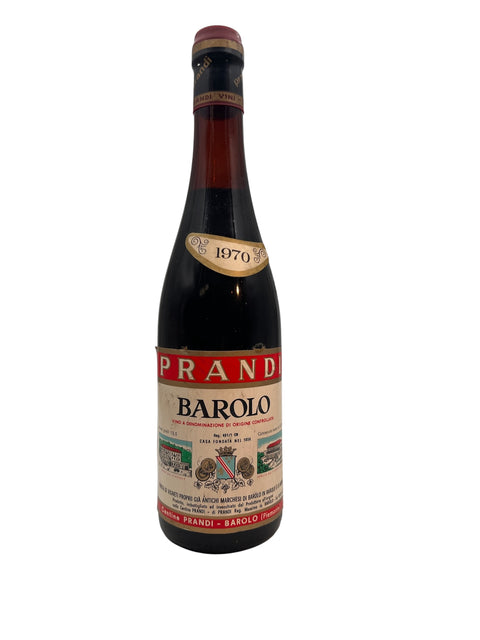 Flaske Barolo Prandi 1970 - Italiensk rødvin
