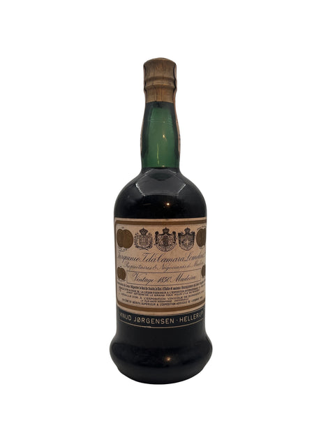 Flaske af vintage 1870 Madeira vin