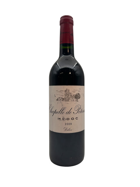 Flaske af Chapelle de Potensac Delon 2009 rødvin